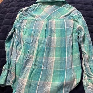 Girls Arizona long sleeve cotton shirt size 8.